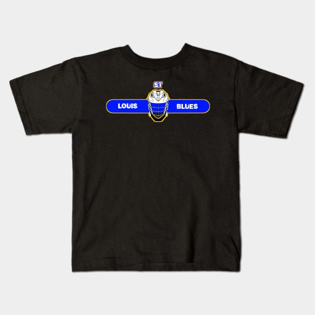 St louis blues helm Kids T-Shirt by Cahya. Id